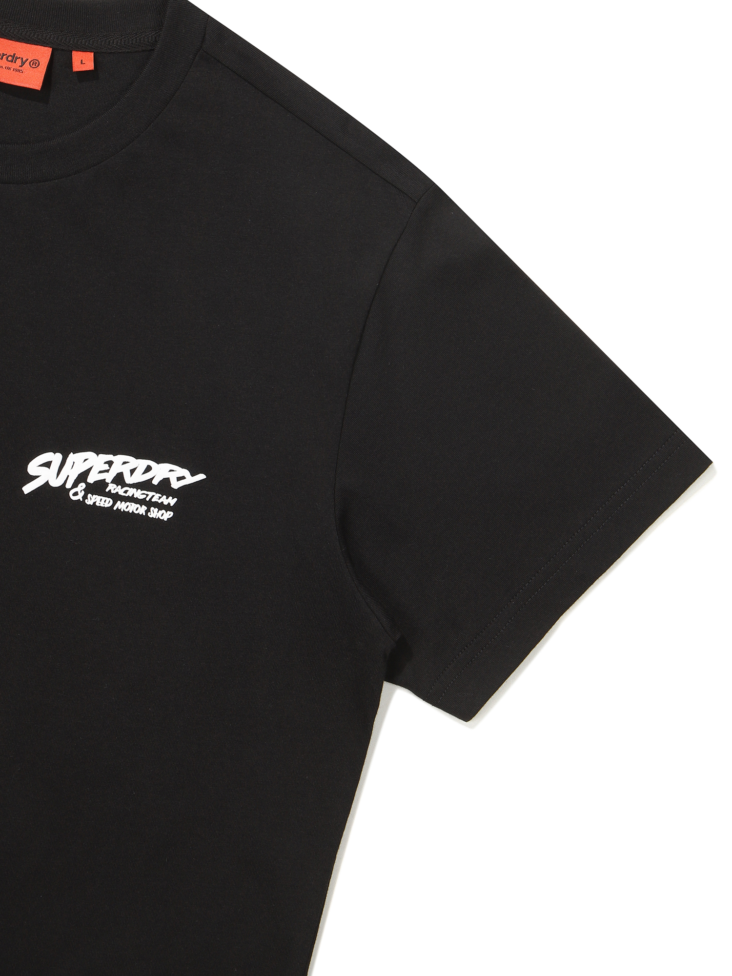 REGULAR FIT RACER HALF T SHIRTS BLACK SDUSHDO27 KBLK 4