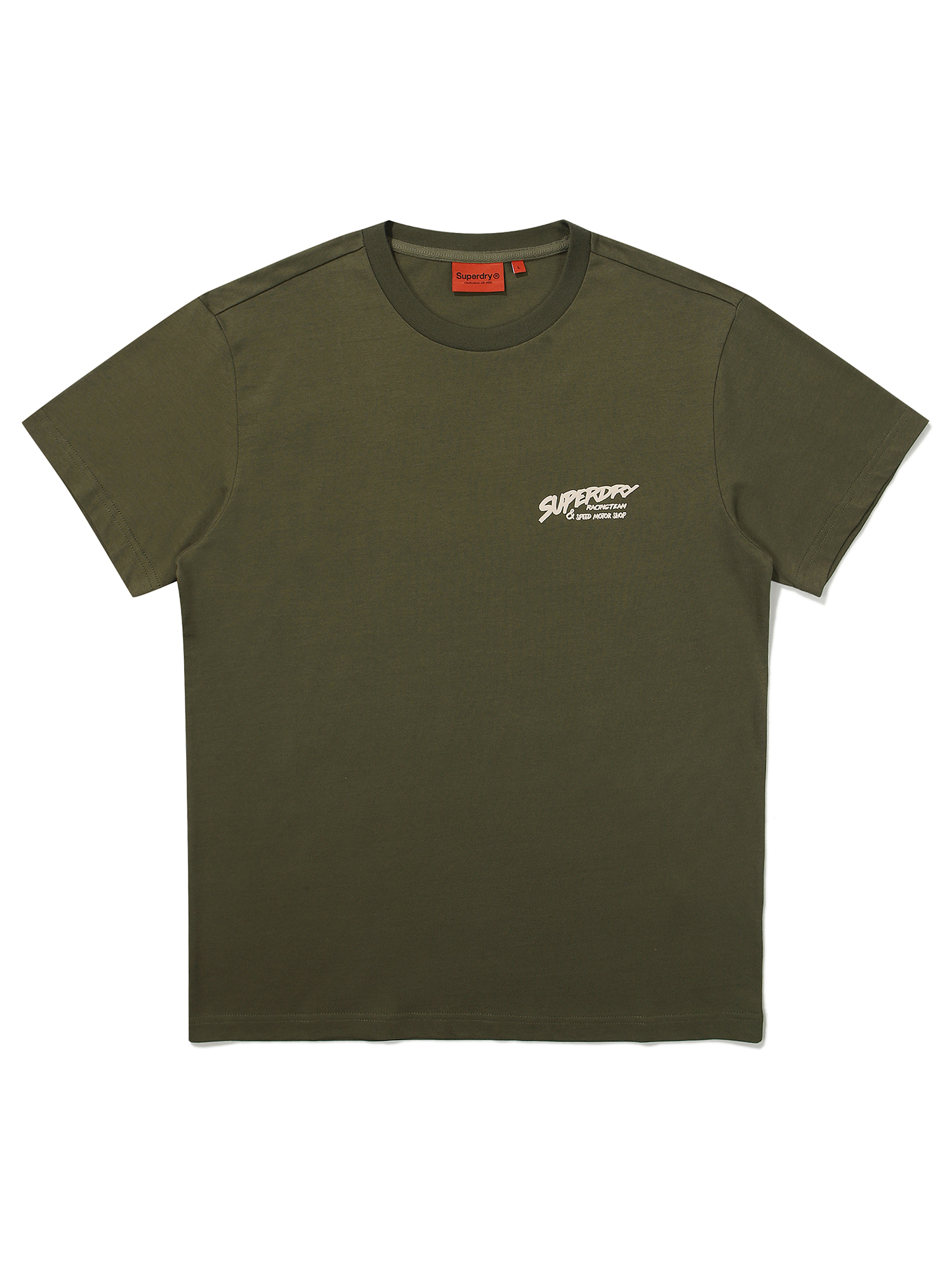 REGULAR FIT RACER HALF T SHIRTS KHAKI SDUSHDO27 KKHK 1