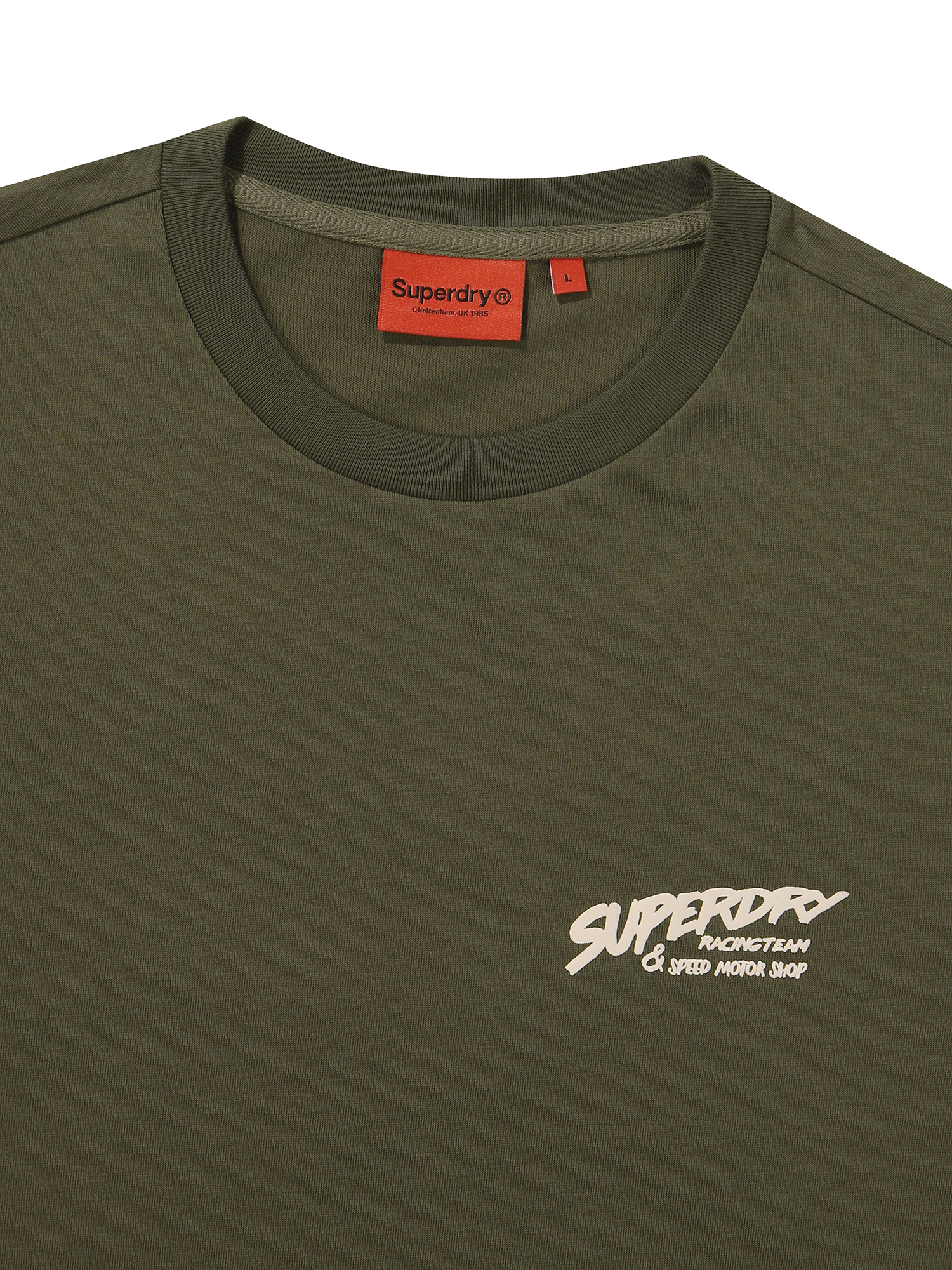 REGULAR FIT RACER HALF T SHIRTS KHAKI SDUSHDO27 KKHK 3