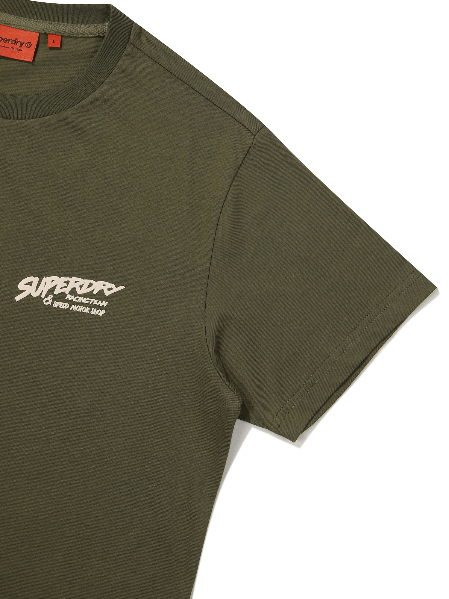 REGULAR FIT RACER HALF T SHIRTS KHAKI SDUSHDO27 KKHK 4