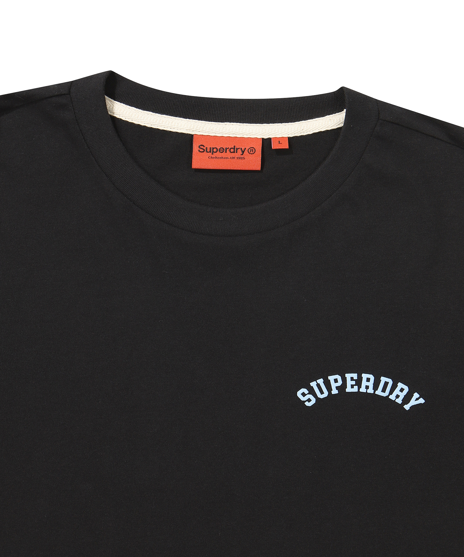 REGULAR FIT VARSITY HALF T SHIRTS BLACK SDUSHDO45 KBLK 3