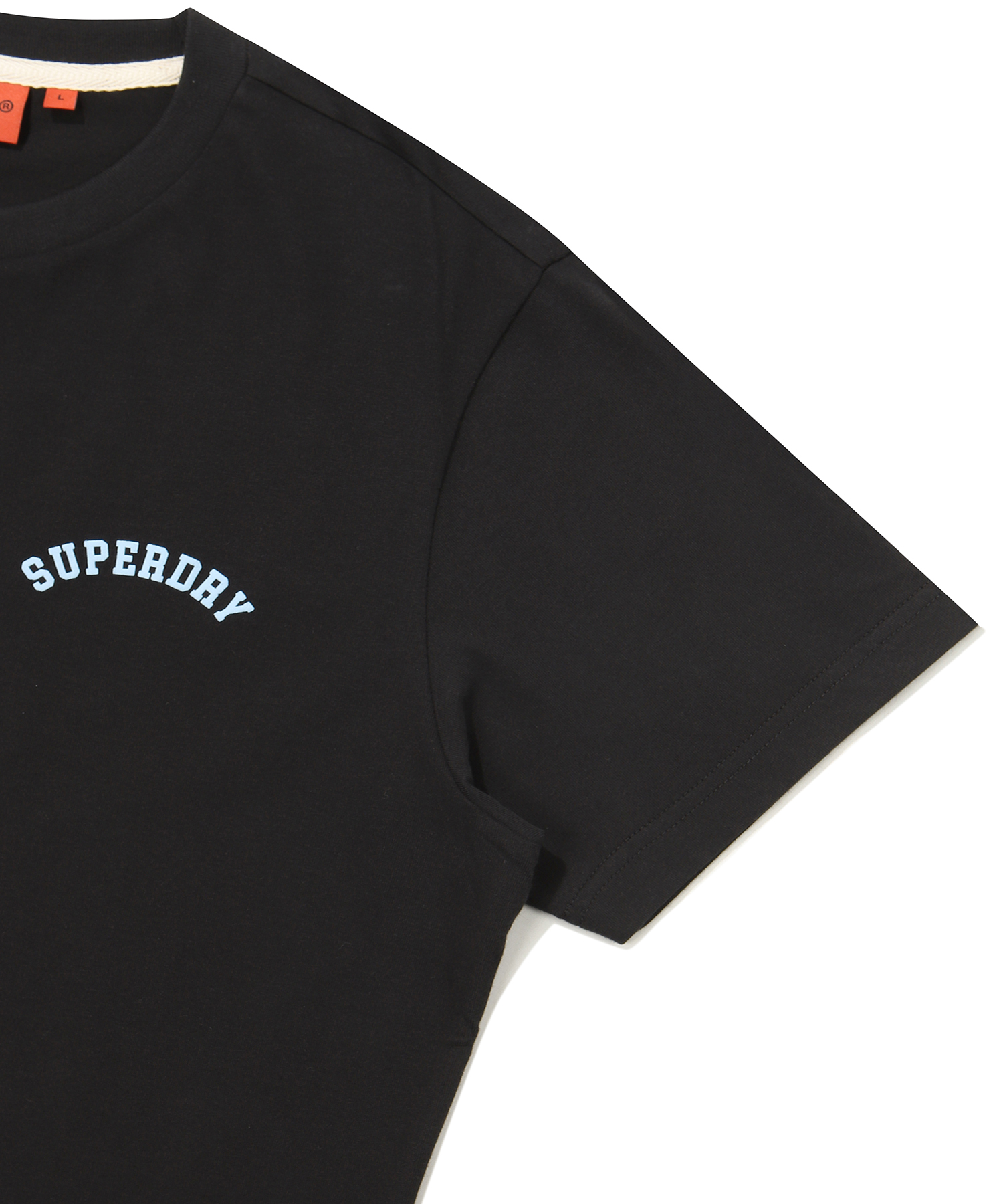 REGULAR FIT VARSITY HALF T SHIRTS BLACK SDUSHDO45 KBLK 4