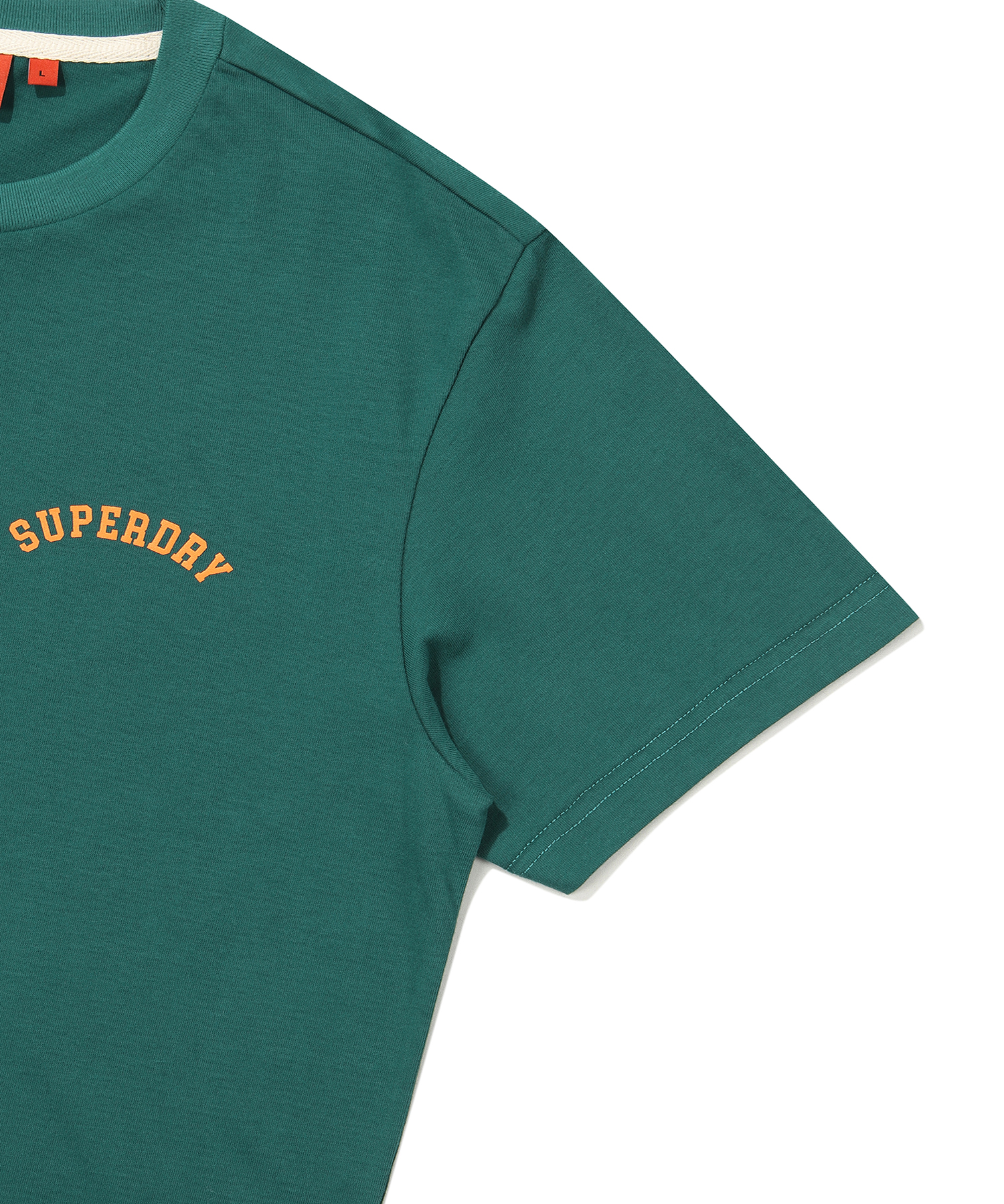 REGULAR FIT VARSITY HALF T SHIRTS GREEN SDUSHDO45 KGRN 4