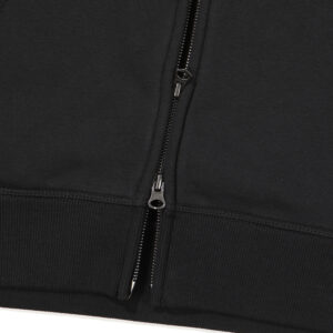 REGULAR FIT VINTAGE BIG LOGO 2 WAY HOOD ZIP UP BLACK SDUHUFO04 KBLK 5