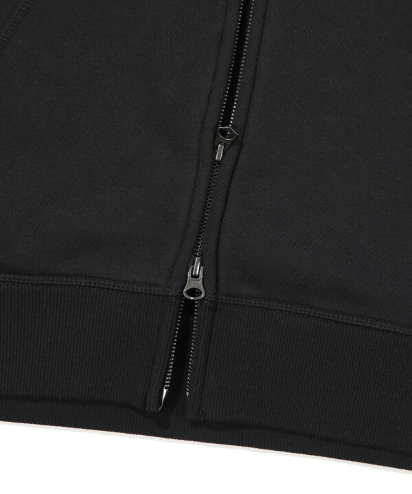 REGULAR FIT VINTAGE BIG LOGO 2 WAY HOOD ZIP UP BLACK SDUHUFO04 KBLK 5