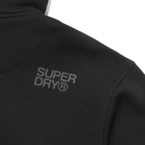 REGULAR FIT VINTAGE BIG LOGO 2 WAY HOOD ZIP UP BLACK SDUHUFO04 KBLK 6