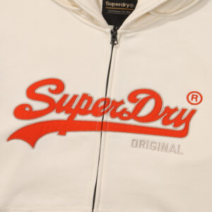 REGULAR FIT VINTAGE BIG LOGO 2 WAY HOOD ZIP UP IVORY SDUHUFO04 KIVR 4
