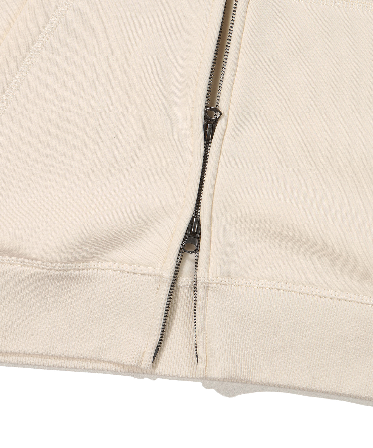 REGULAR FIT VINTAGE BIG LOGO 2 WAY HOOD ZIP UP IVORY SDUHUFO04 KIVR 5