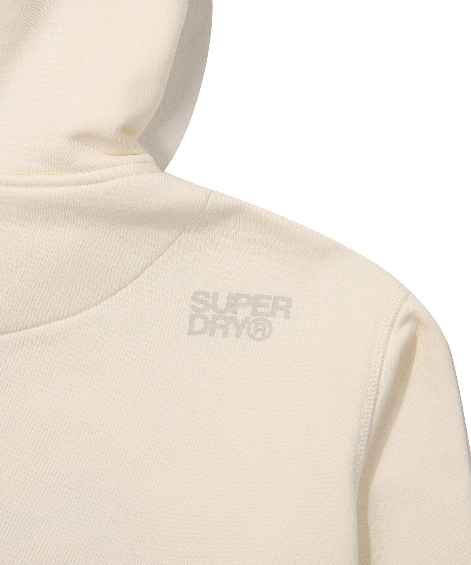 REGULAR FIT VINTAGE BIG LOGO 2 WAY HOOD ZIP UP IVORY SDUHUFO04 KIVR 6