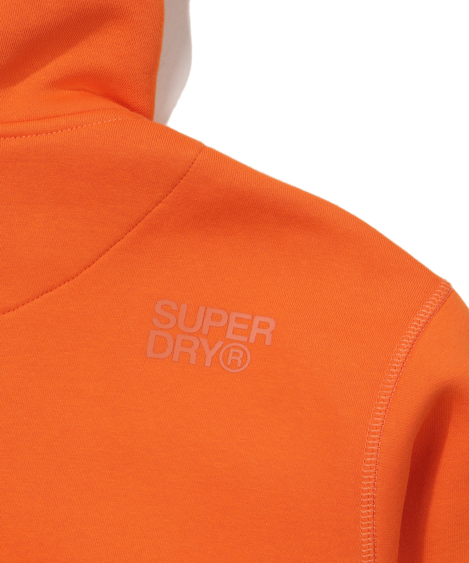 REGULAR FIT VINTAGE BIG LOGO 2 WAY HOOD ZIP UP ORANGE SDUHUFO04 KORG 5
