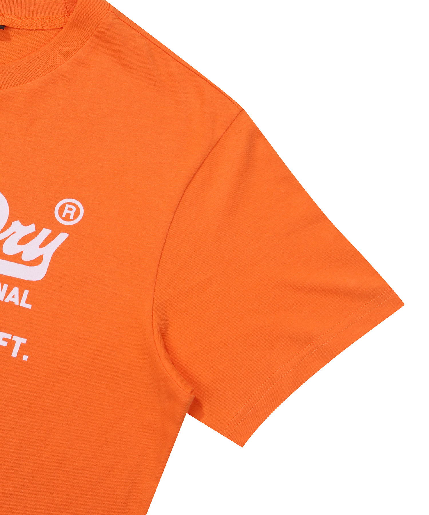 REGULAR FIT VINTAGE BIG LOGO HALF T SHIRTS ORANGE SDUSHDO09 KORG 4