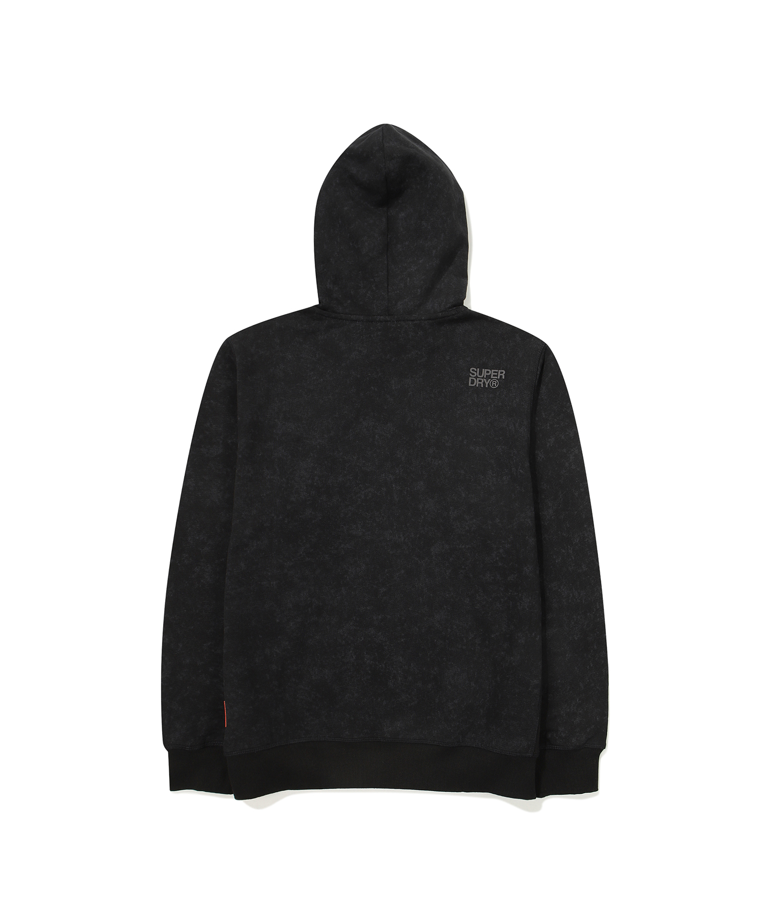 REGULAR FIT VINTAGE SMALL LOGO HOODIE BLACK SDUHOFO06 KBLK 2