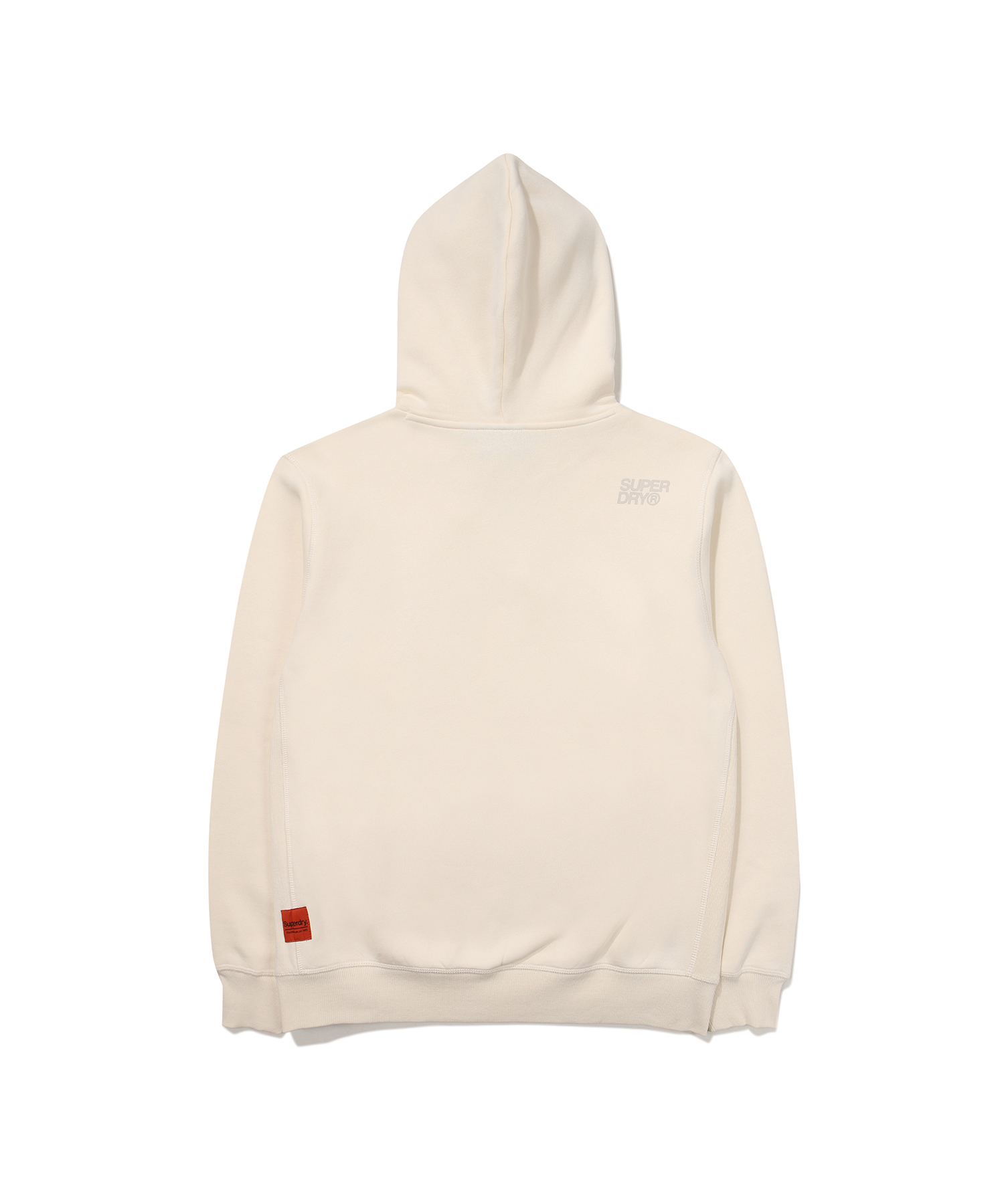 REGULAR FIT VINTAGE SMALL LOGO HOODIE IVORY SDUHOFO05 KIVR 2