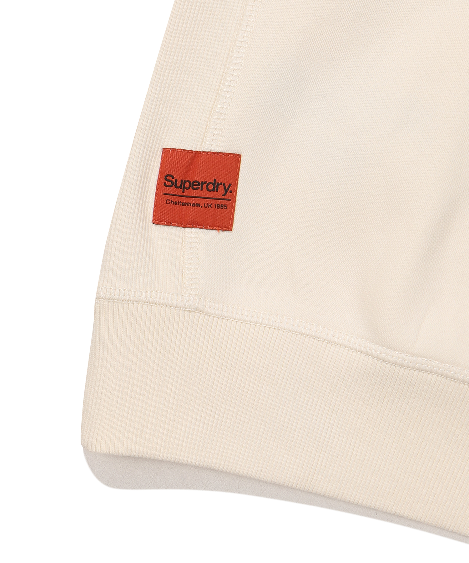 REGULAR FIT VINTAGE SMALL LOGO HOODIE IVORY SDUHOFO05 KIVR 5