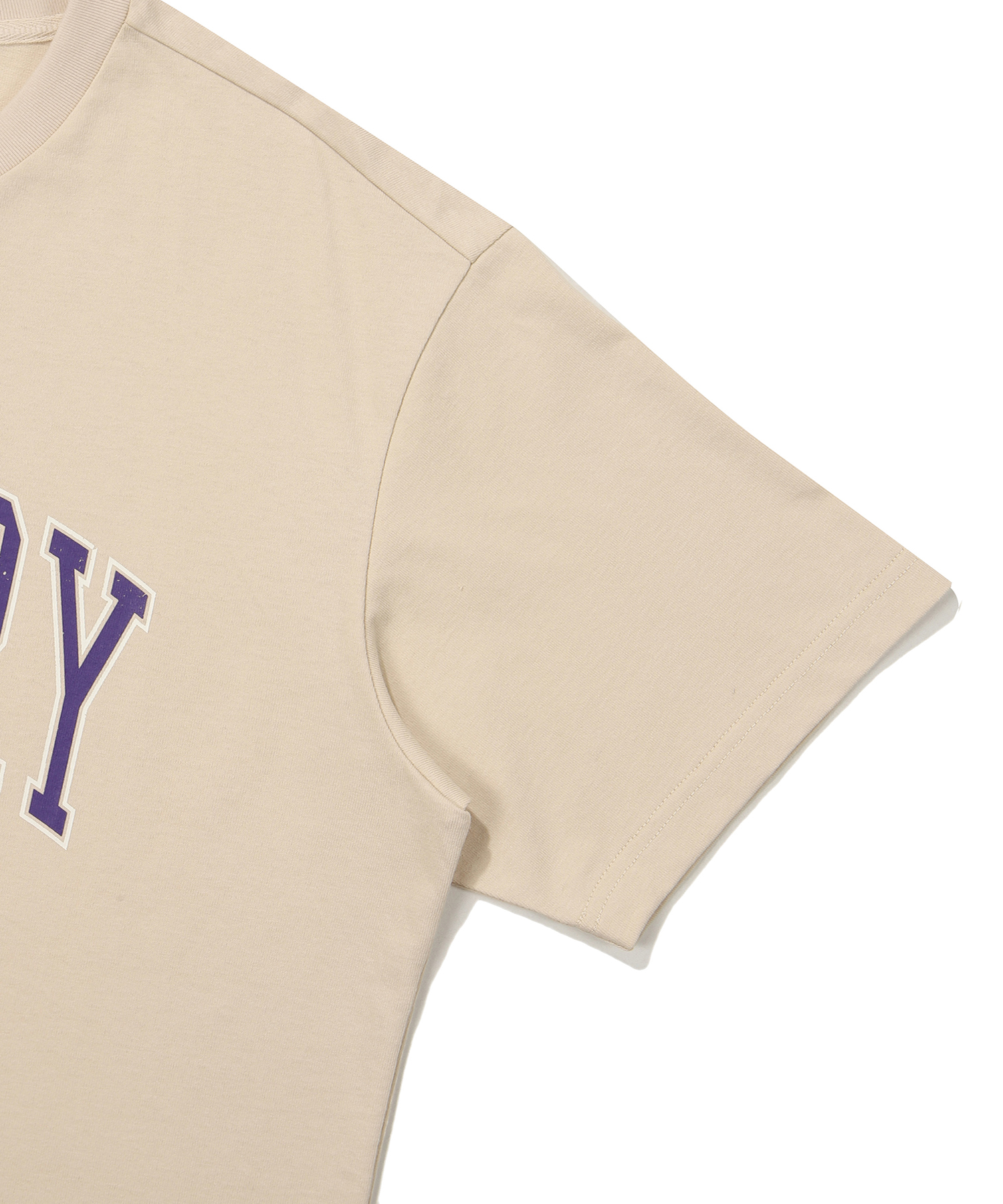 SEMI OVER FIT CHAMPIONS SIMBOL HALF T SHIRTS BEIGE SDUSHDO47 KBEG 5