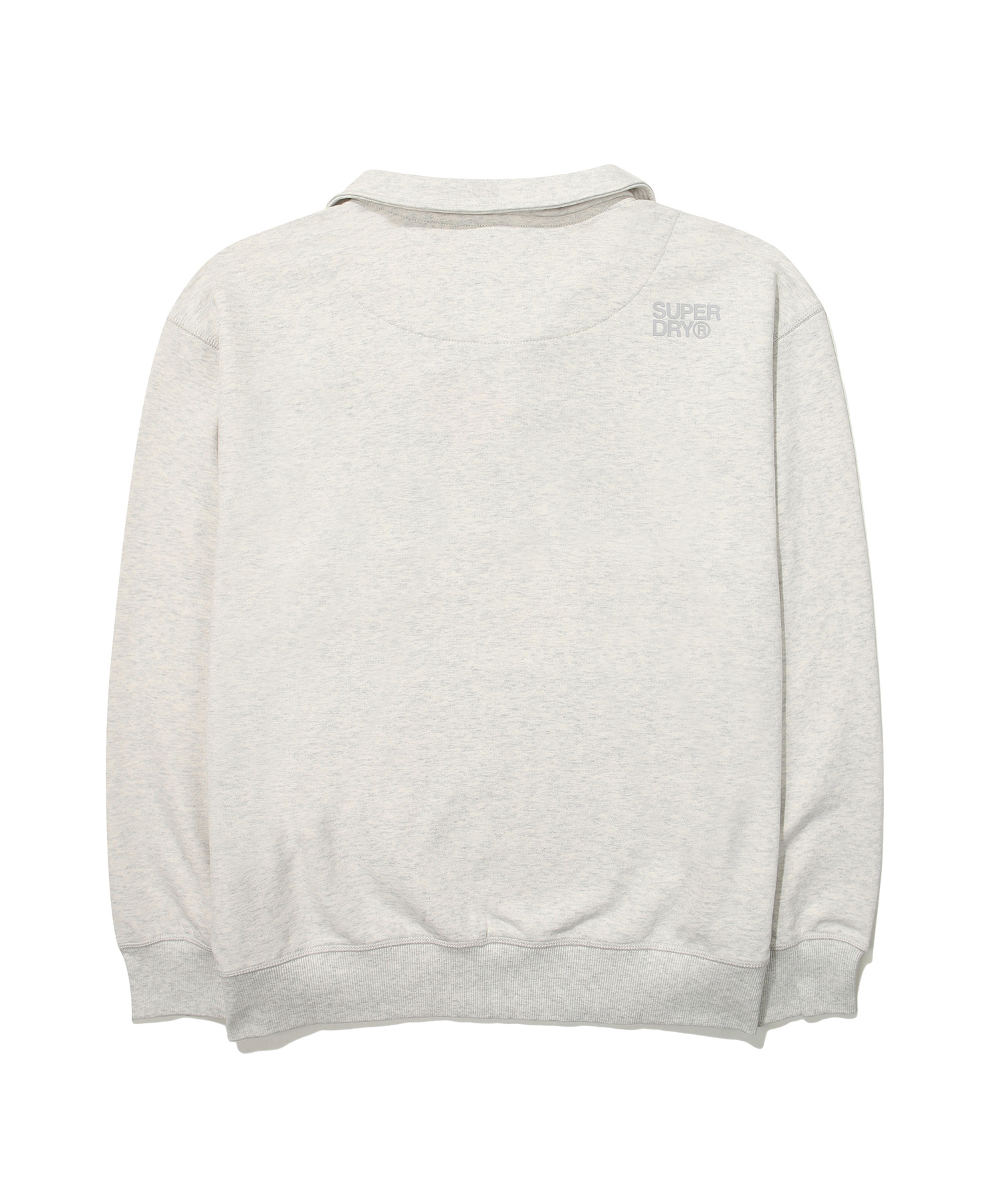 SEMI OVER FIT HERITAGE HALF ZIP UP SWEATSHIRT L GREY SDUMZYO02 KLGR 2