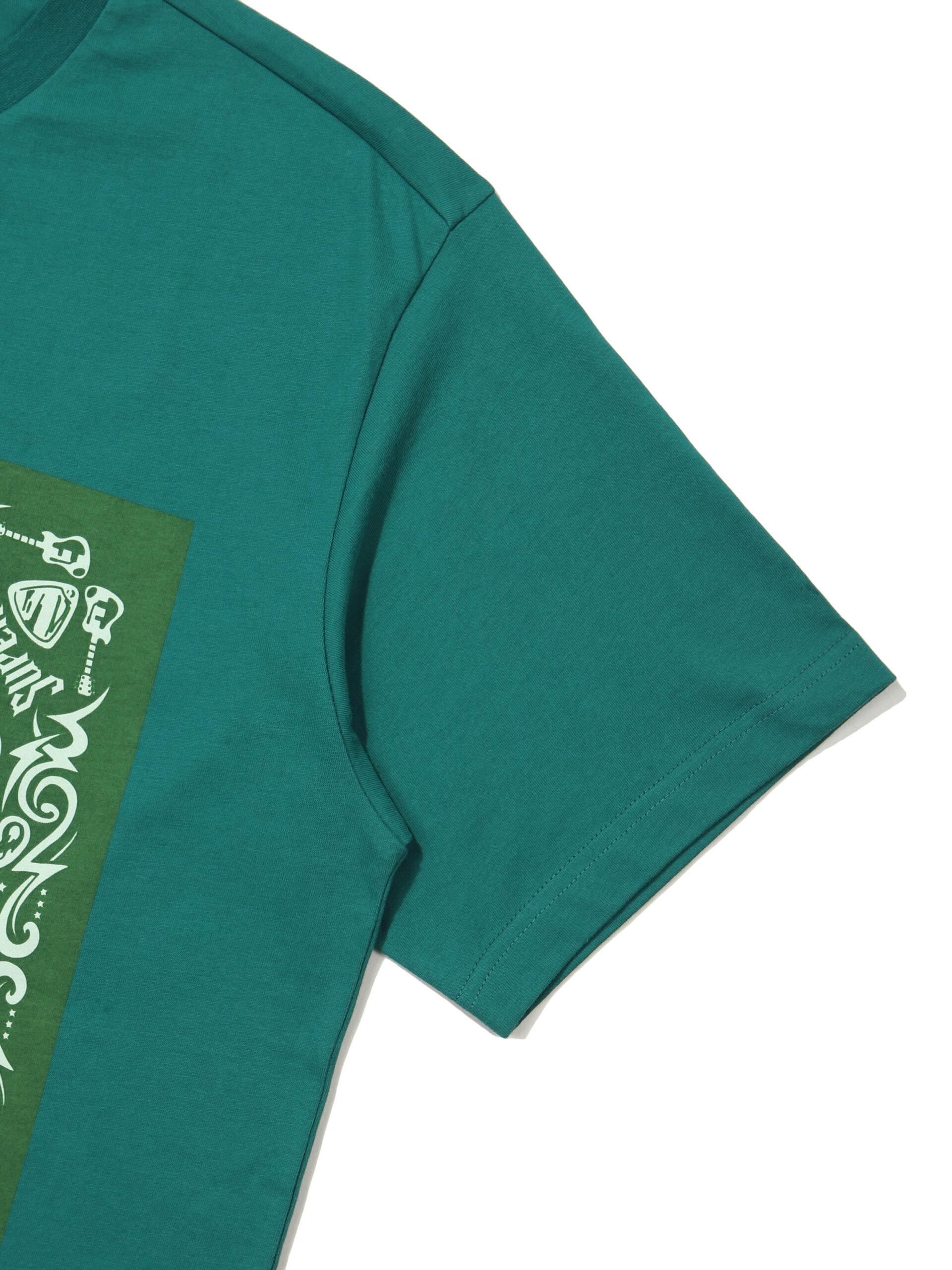 SEMI OVER FIT PAISLEY HALF T SHIRTS GREEN SDUSHDO04 KGRN 5