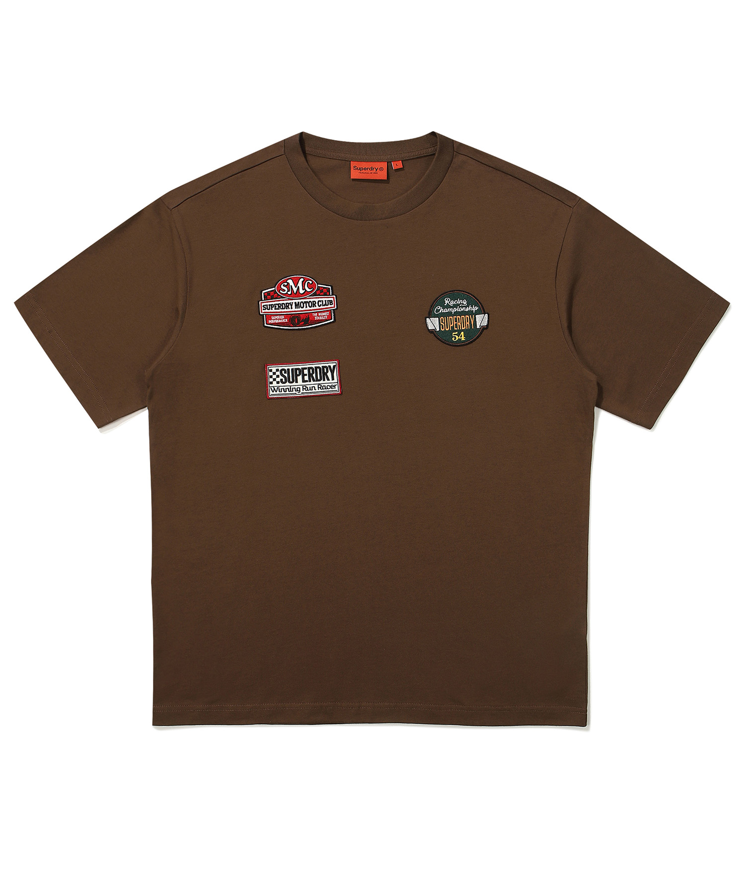 SEMI OVER FIT RACER HALF T SHIRTS BROWN SDUSHDO31 KBRW 1