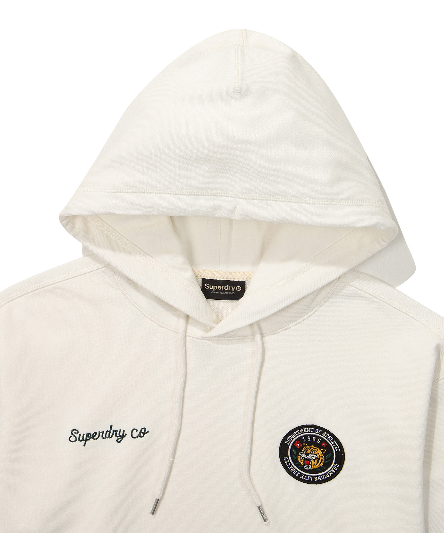 SEMI OVER FIT TIGER HOODIE IVORY SDUHODO08 KIVR 3