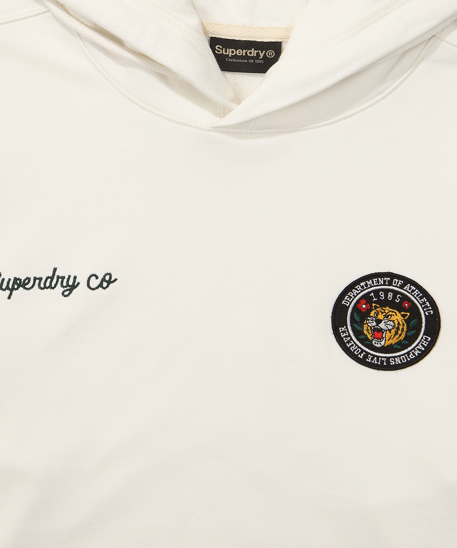 SEMI OVER FIT TIGER HOODIE IVORY SDUHODO08 KIVR 4