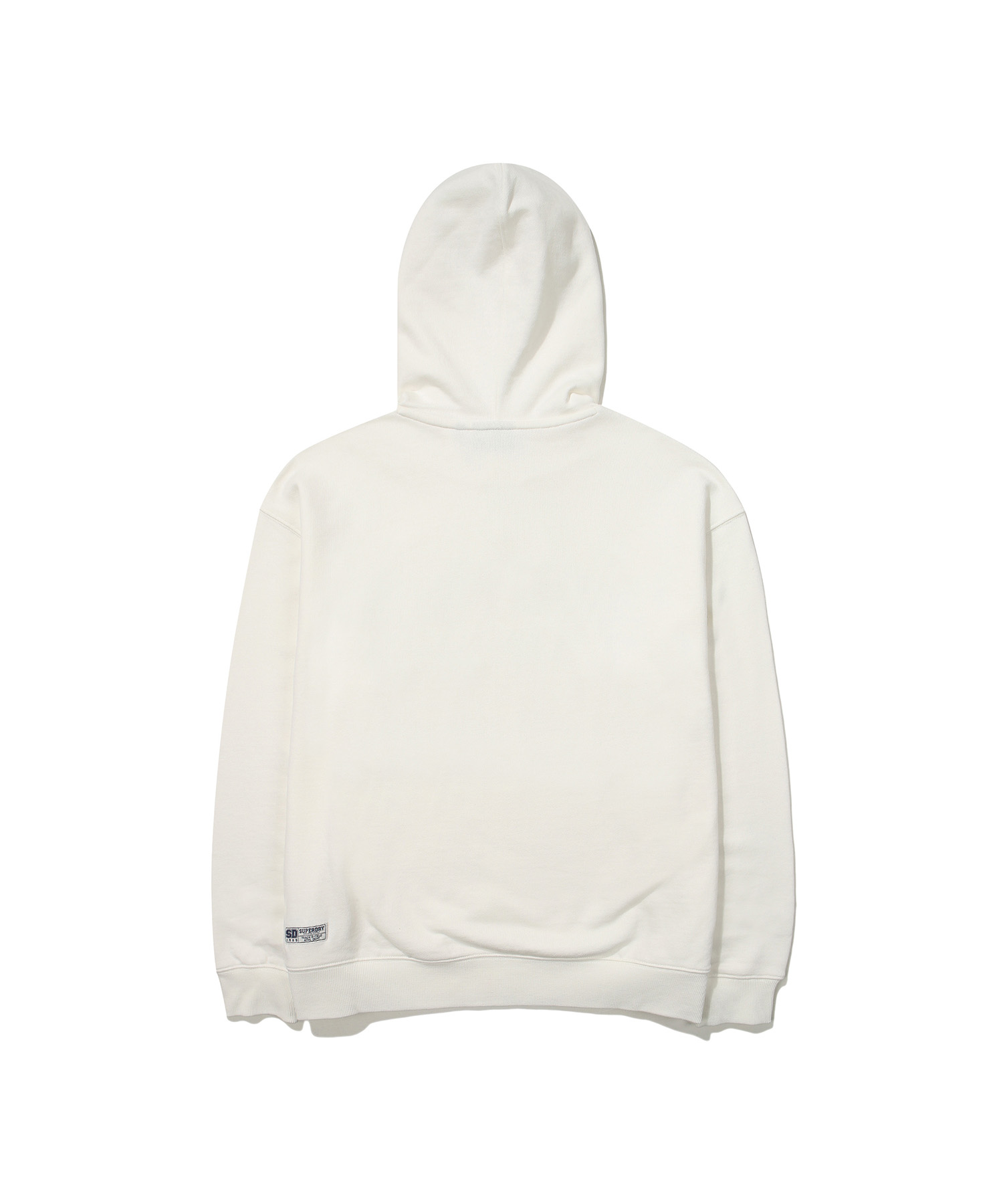 SEMI OVER FIT VARSITY EMBROIDERED HOODIE IVORY SDUHOFO09 KIVR 2