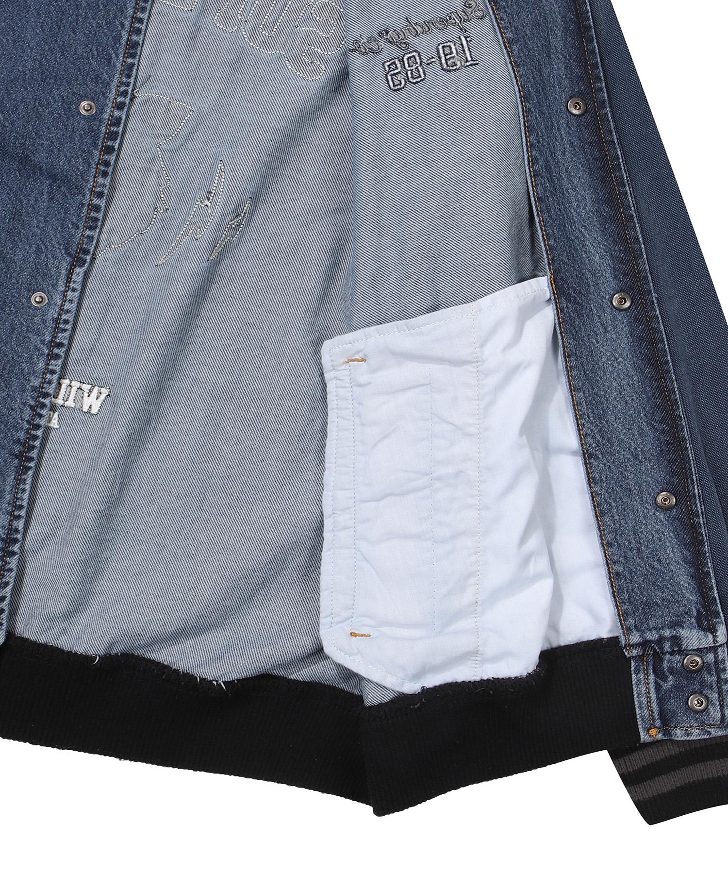 TIGER BASEBALL DENIM JACKET INDIGO SDUJWDO10 KIDG 6