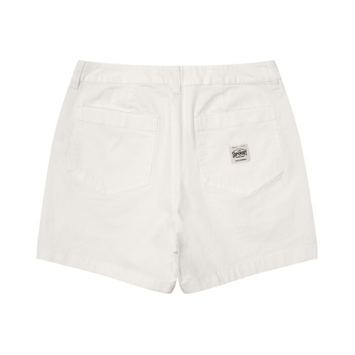W COTTON FATIGUE SHORTS WHITE SDFSODO04 KWHT 3