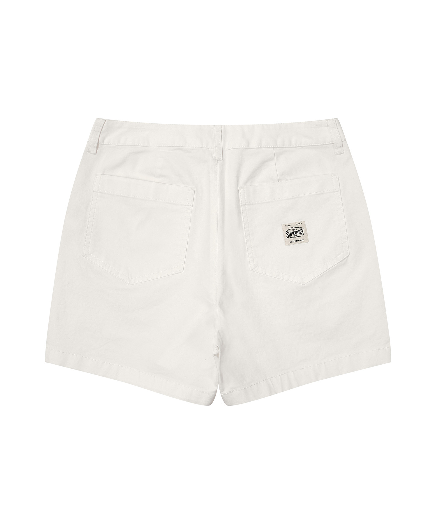 W COTTON FATIGUE SHORTS WHITE SDFSODO04 KWHT 3