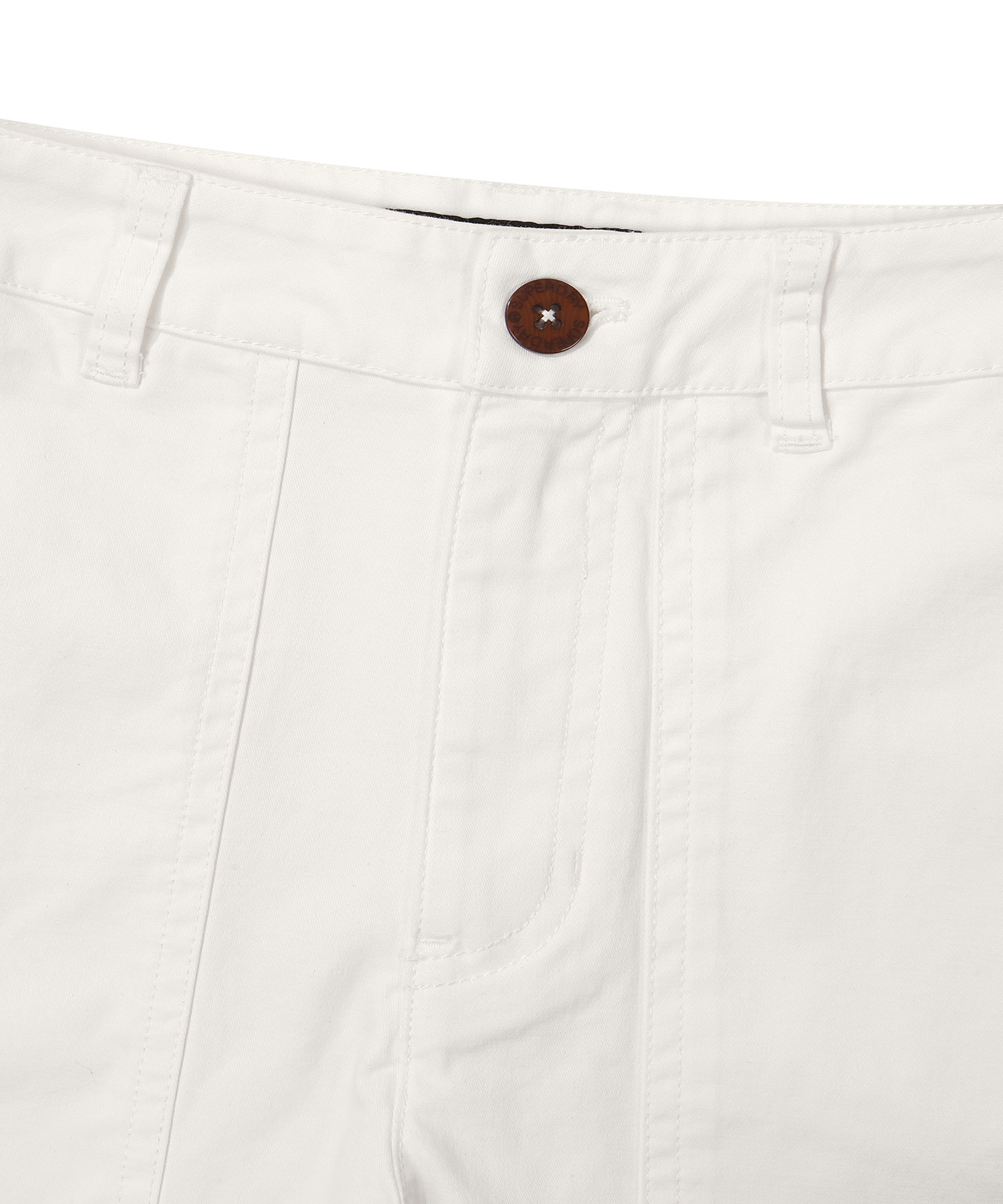 W COTTON FATIGUE SHORTS WHITE SDFSODO04 KWHT 4