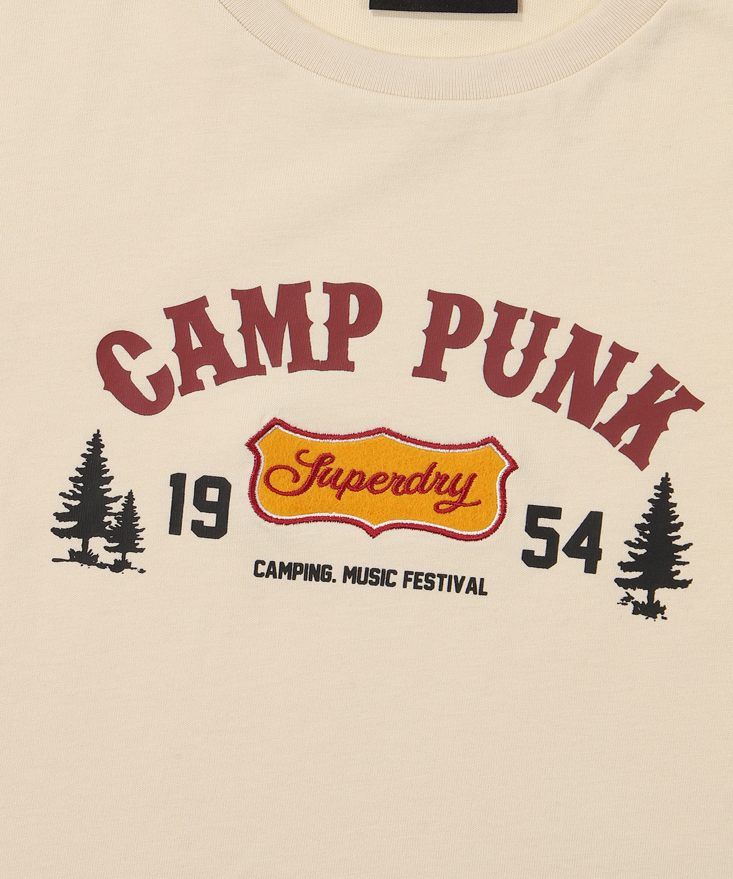 W CROP CAMP HALF T SHIRT BEIGE SDFSHDO24 KBEG 4