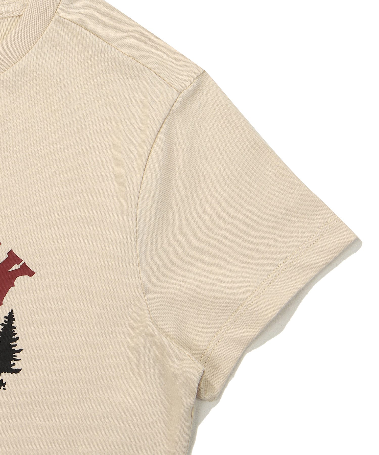 W CROP CAMP HALF T SHIRT BEIGE SDFSHDO24 KBEG 5