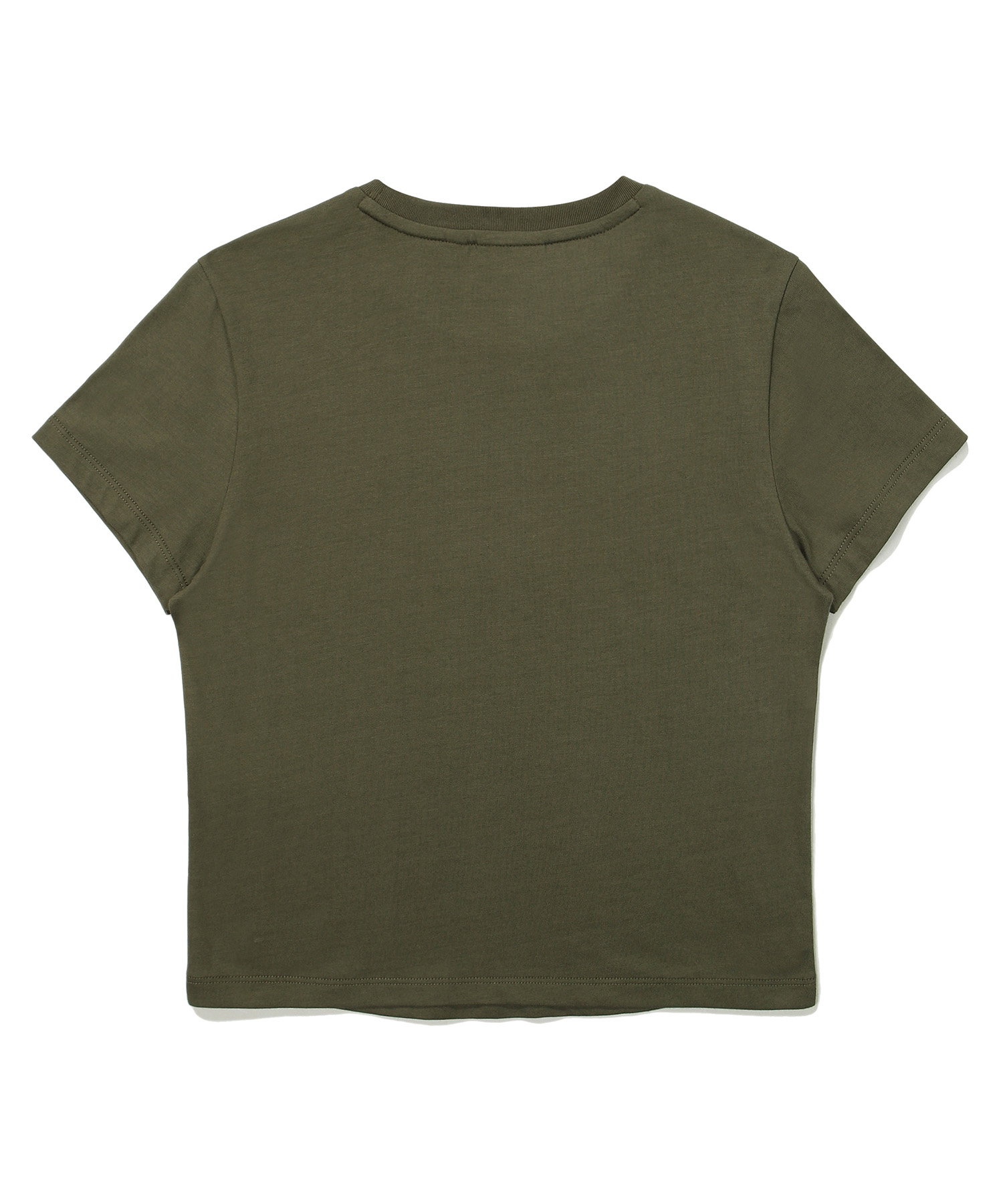 W CROP CAMP HALF T SHIRT KHAKI SDFSHDO24 KKHK 2