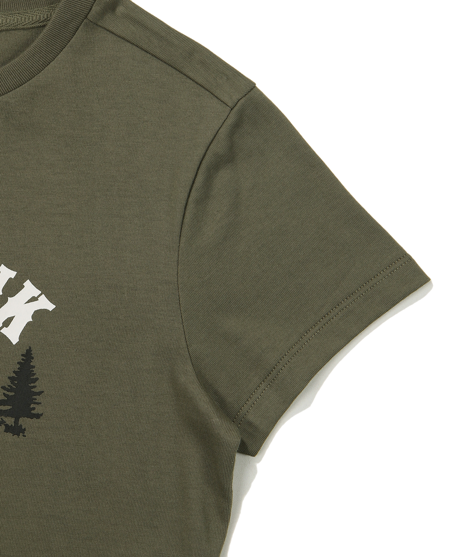 W CROP CAMP HALF T SHIRT KHAKI SDFSHDO24 KKHK 5