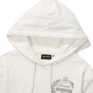 W CROP EMBROIDERED HOODIE IVORY SDFHOFO10 KIVR 3