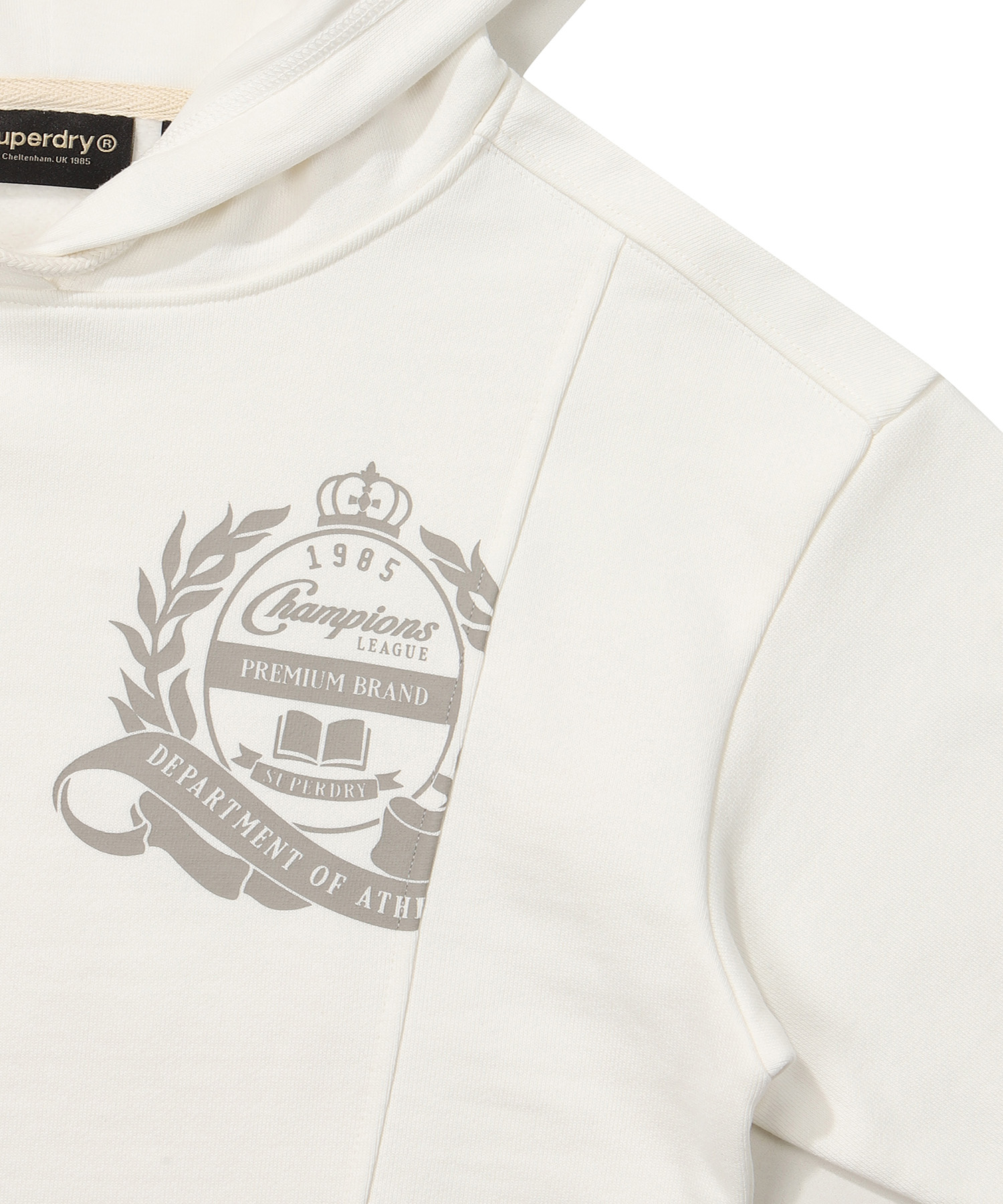 W CROP EMBROIDERED HOODIE IVORY SDFHOFO10 KIVR 4