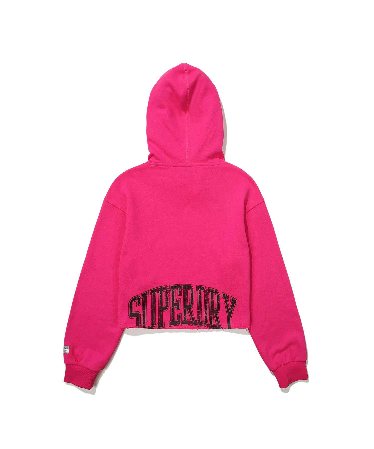 W CROP EMBROIDERED HOODIE PINK SDFHOFO10 KPNK 2