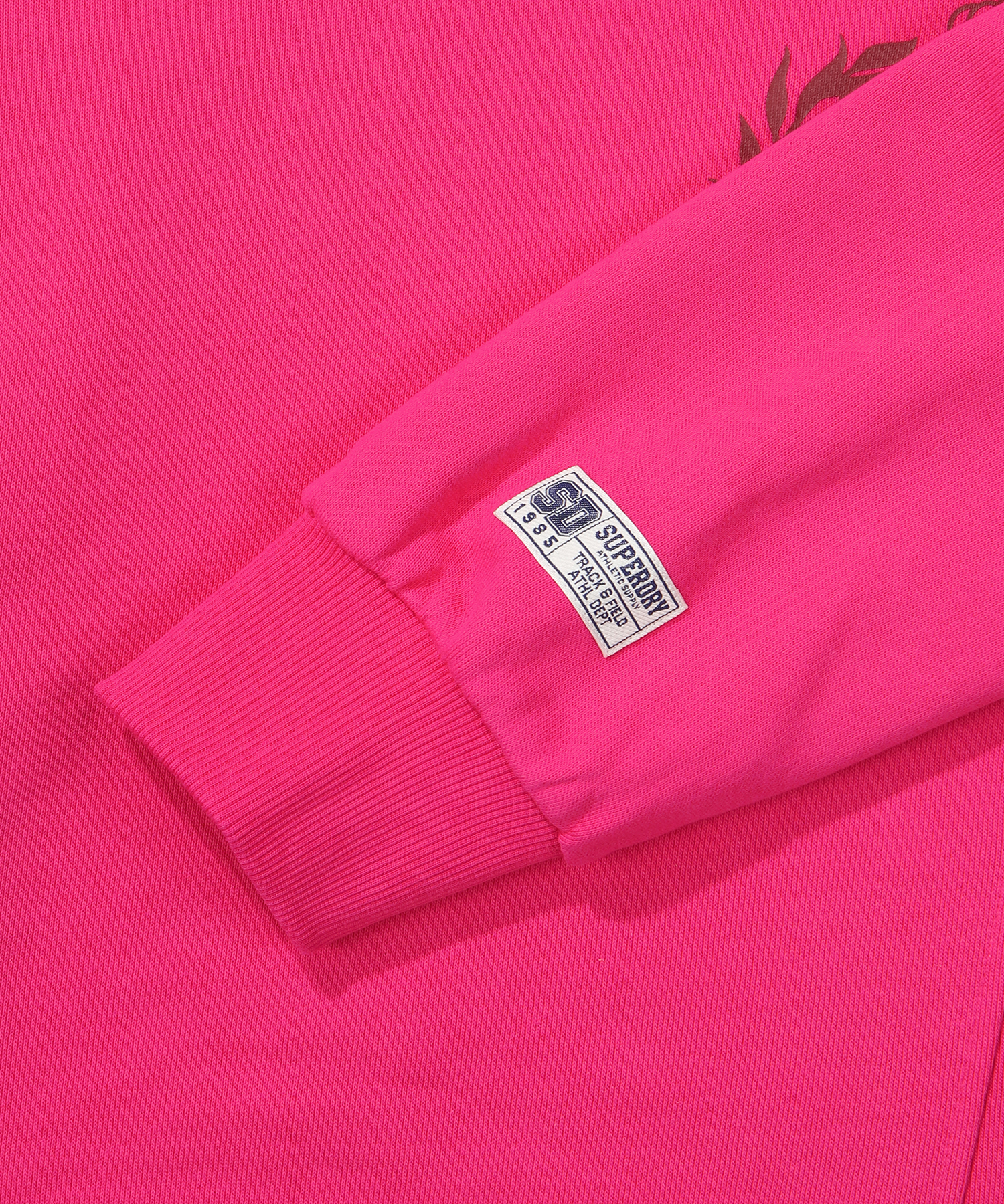 W CROP EMBROIDERED HOODIE PINK SDFHOFO10 KPNK 4