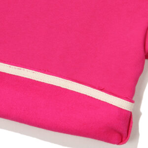 W CROP EMBROIDERED HOODIE PINK SDFHOFO10 KPNK 5