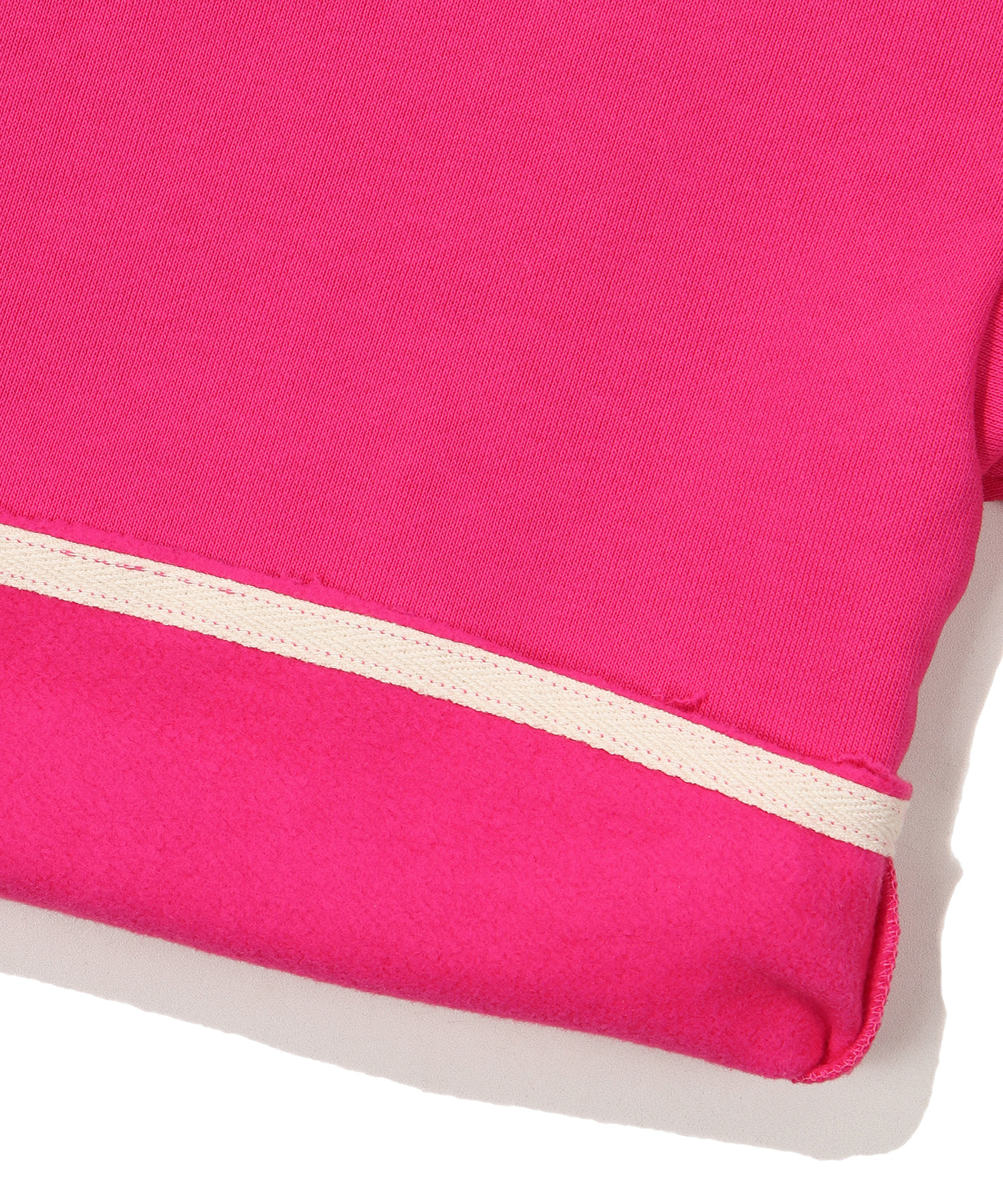 W CROP EMBROIDERED HOODIE PINK SDFHOFO10 KPNK 5