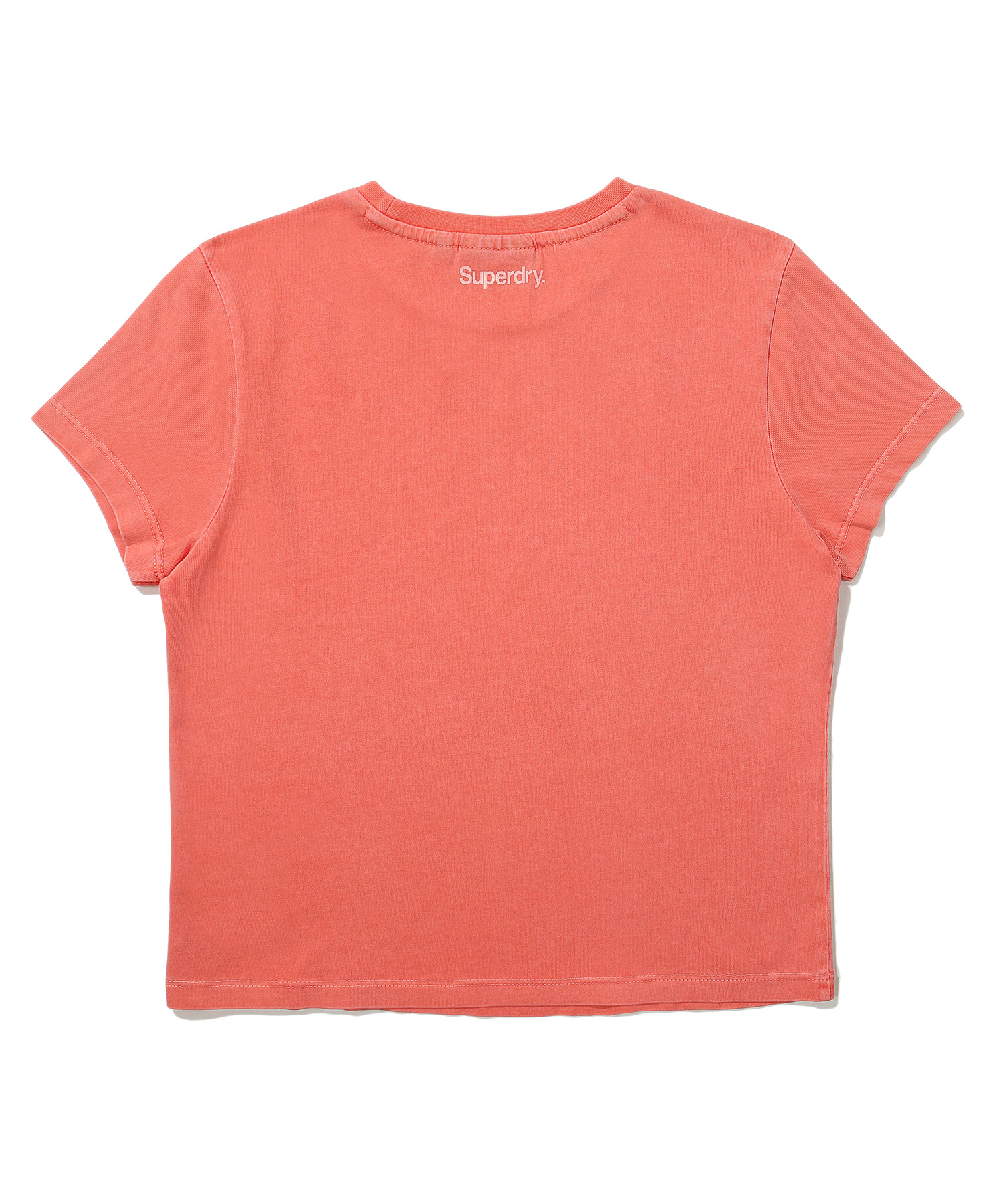 W CROP FIT VINTAGE HALF T SHIRT CORAL SDFSHDO19 KCRL 2