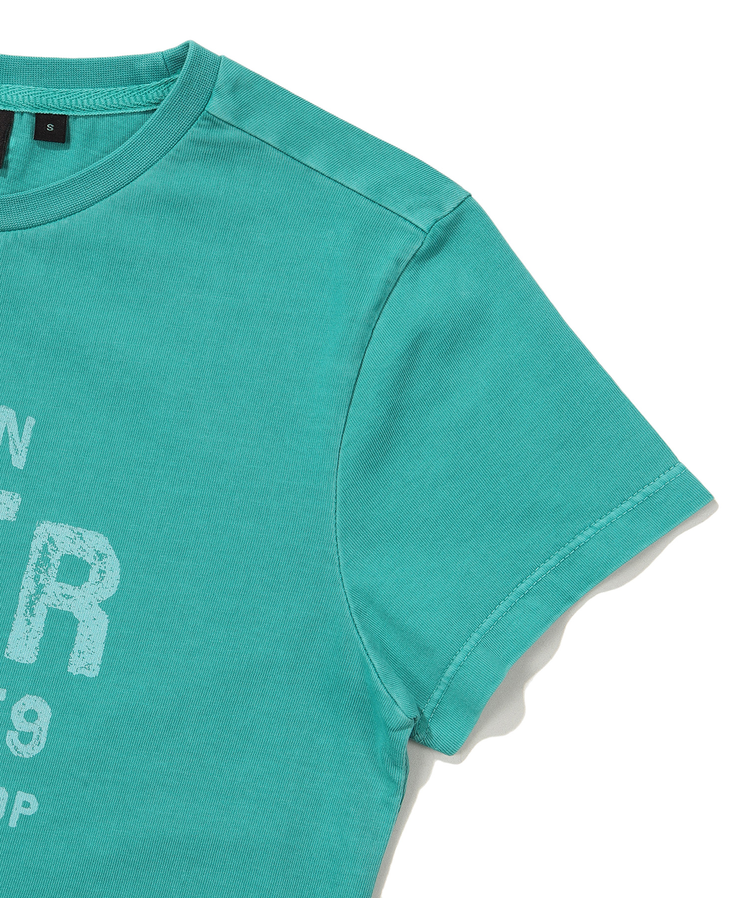 W CROP FIT VINTAGE HALF T SHIRT MINT SDFSHDO19 KMNT 3