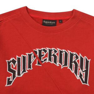 W CROP RAW EDGE SWEATSHIRT RED SDFMRDO07 KRED 3
