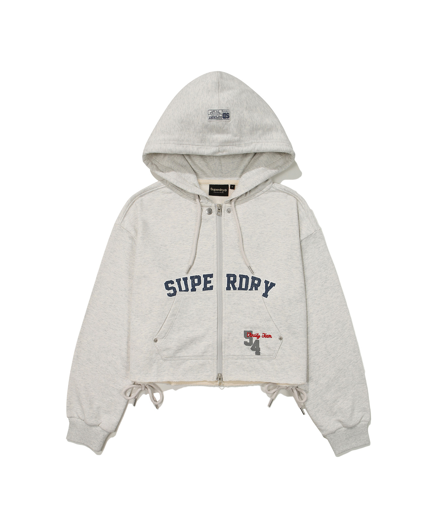 ★2023SS新作★WOOALONG★Track logo piping crop zip-up MISSGUIDED Oversized Zip Up Long Sleeve Hoodie Sweatshirt
