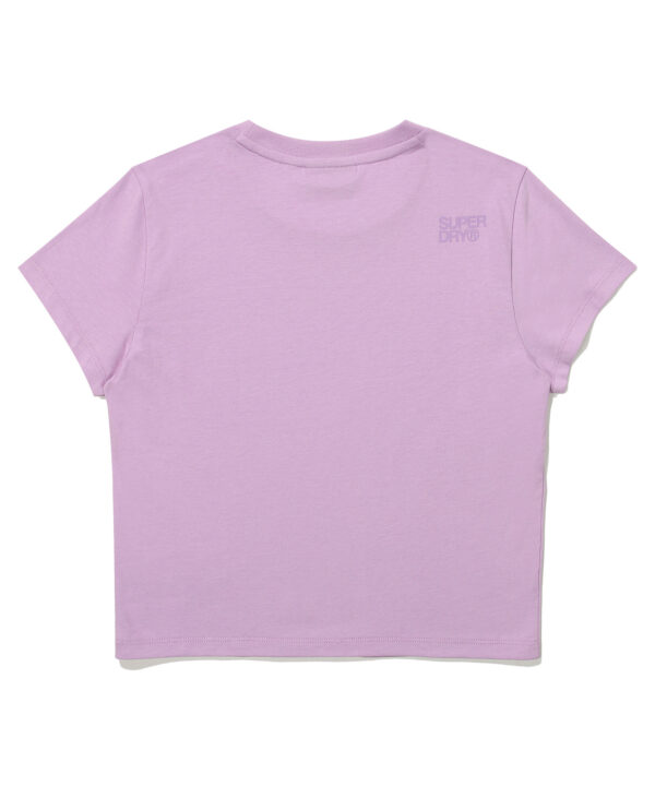 W CROP VINTAGE BIG LOGO HALF T SHIRTS VIOLET SDFSHDO12 KVIL 2