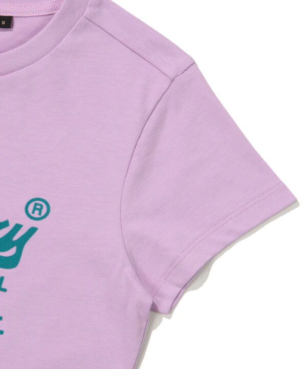W CROP VINTAGE BIG LOGO HALF T SHIRTS VIOLET SDFSHDO12 KVIL 4