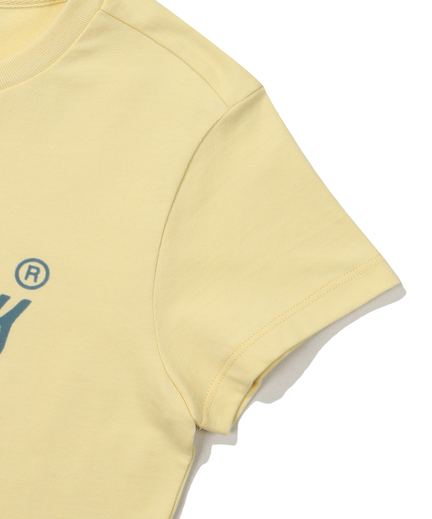 W CROP VINTAGE BIG LOGO HALF T SHIRTS YELLOW SDFSHDO12 KYEL 4