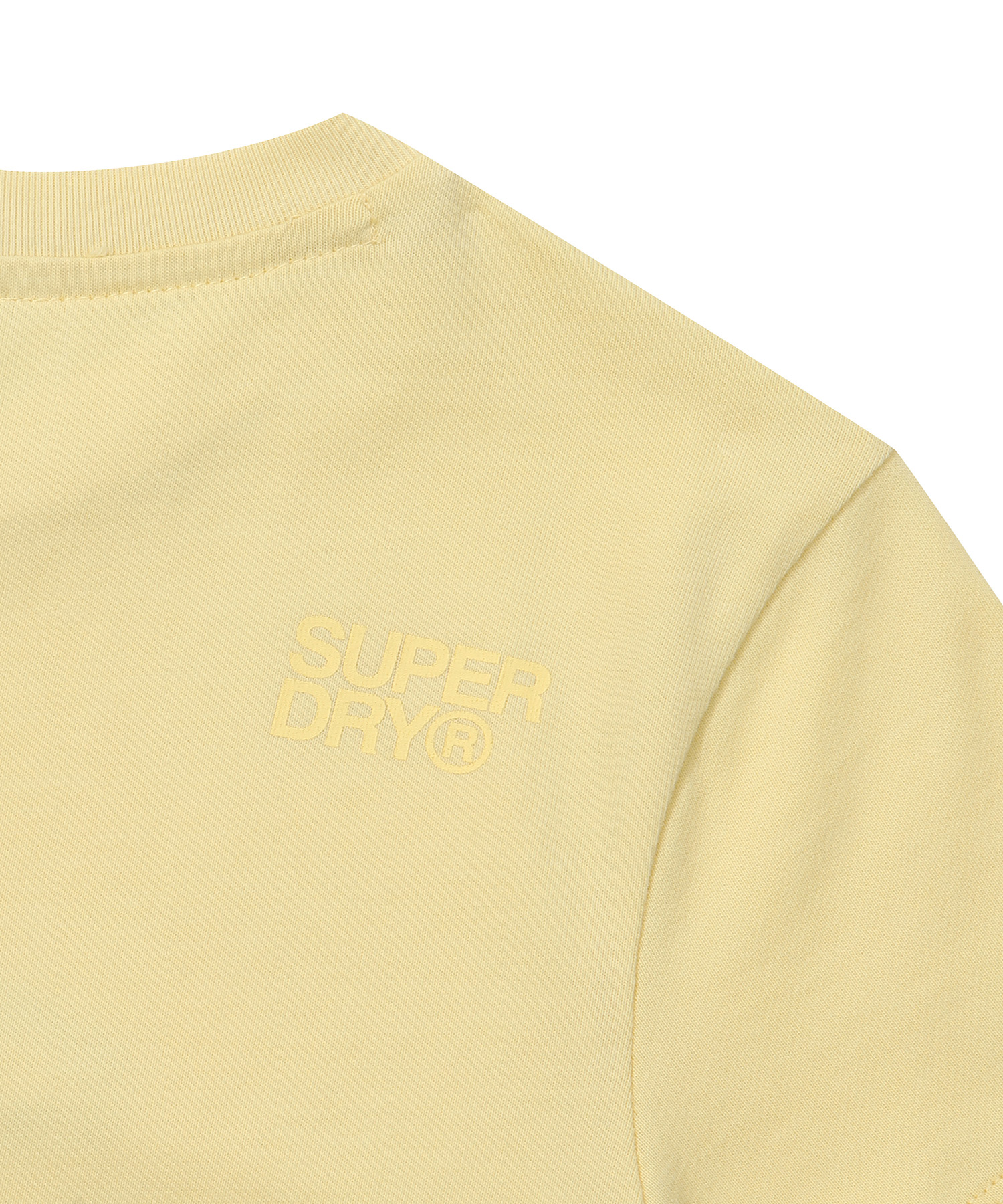 W CROP VINTAGE BIG LOGO HALF T SHIRTS YELLOW SDFSHDO12 KYEL 5