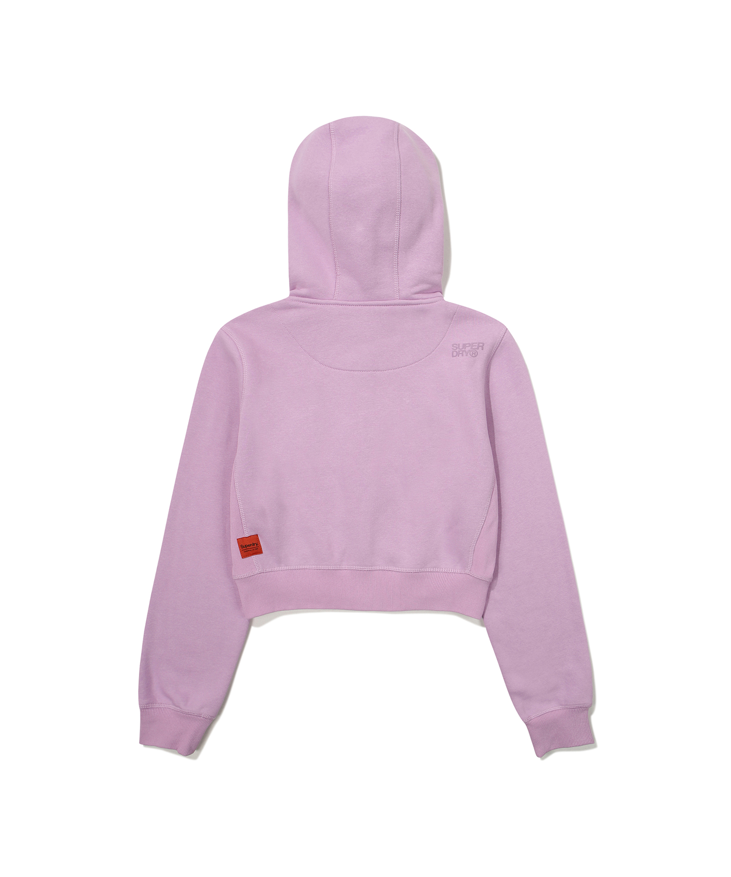 W CROP VINTAGE BIG LOGO2 WAY HOOD ZIP UP LAVENDER SDFHUFO05 KLVD 2