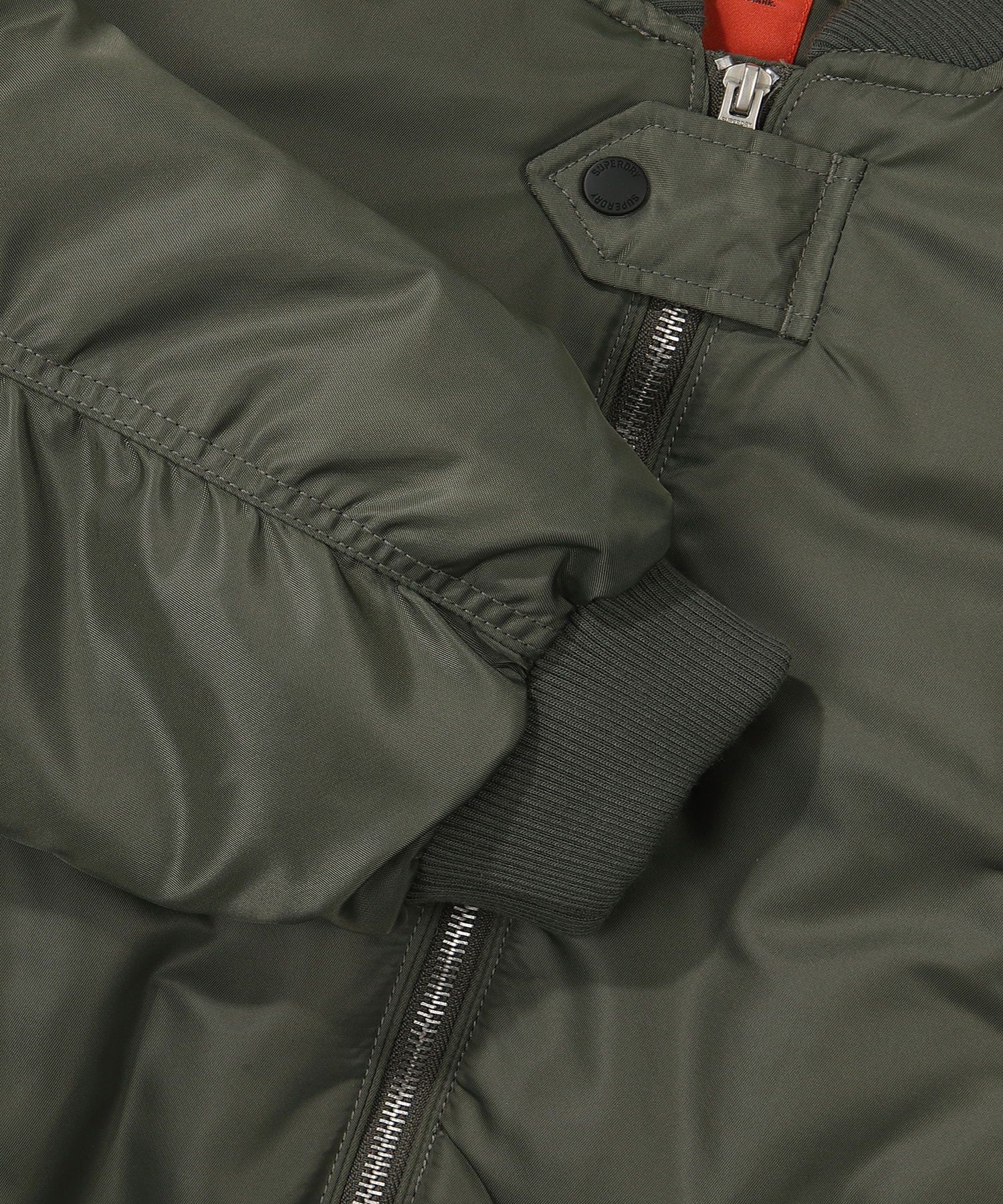 W FLIGHT SEMI CROP OVER PADDING JUMPER KHAKI SDFJPFO06 KKHK 4