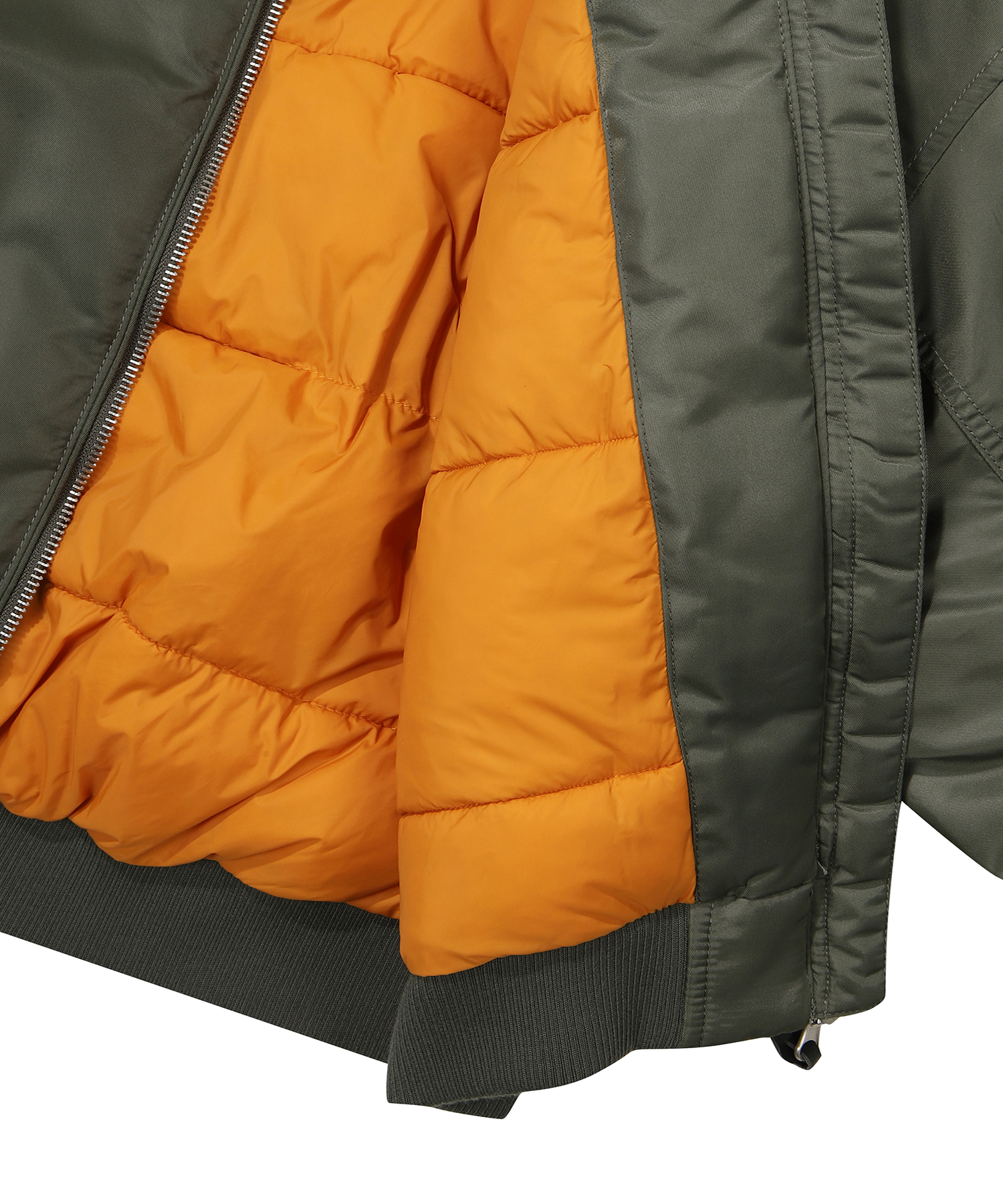 W FLIGHT SEMI CROP OVER PADDING JUMPER KHAKI SDFJPFO06 KKHK 7